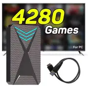 Retro Gaming Console 2T Hard Drive with 4280 Retro Games, 2T HDD Emulator Consol