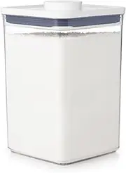 [OXO] Good Grips POP Container - Airtight Food Storage - Big Square Medium 4.4 Qt Ideal for 5lbs of flour or sugar.