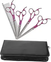 BESPORTBLE 1 Set Professional Pet Grooming Scissors Kit Durable Dog Shears for Grooming Includes Scissors and Carrying Bag for Cats and Dogs