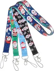 Angoily 4pcs Lost Phone Lanyard Straps Lightweight Neck Ropes for Christmas for Phones Cameras and Keychains for Office Travel Outdoor Use