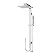 Nero Astra Rain Square Shower Set Double Hose Chrome NR281305DCH