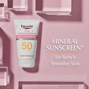 🔆代購德國Eucerin Sun Sensitive Mineral Baby 嬰兒防曬乳液SPF50 (118ml)🔆