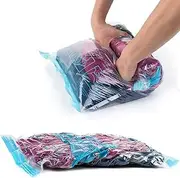 [Merisiga] Compression Travel Storage Bags, 12 Pack (Sizes Small 4,Large 4 to Jumbo 4) Roll Up No Vacuum or Pump Needed, by Aimary-Tech