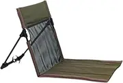 Folpus Camping Floor Chair Cushion Pad Lounge Stadium Chair Beach Seat Foldable Cushion for Garden Backpacking Hiking Fishing Picnic, Dark Green