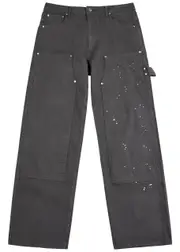 Represent Carpenter Paint-splattered Straight-leg Jeans - Grey - 30 (W30 / S) 30 (W30 / S)