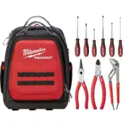 15 in. PACKOUT Backpack with 9-Piece Tool Set