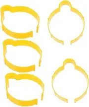 5pcs Roll Body Film Tool Tint Film Holders Clips Car Window Vinyl Grippers Plastic Vinyl Tint Holders Yellow Plastic