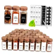 Spice Jars with 547 Labels - Glass Spice Jars with Shaker Lids - 4 Oz 24