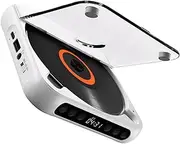 Wireless Bluetooth Connection CD Player for Ultimate Single Loop Sequential Play. ABS Portable Cd Player with Headphones, White