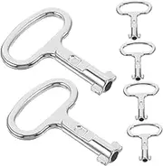 Homoyoyo 6pcs Utility Keys for Electric Cabinets Radiator Valves Water Meters Compact Wrench Keys Various Shapes for Home Professional Use