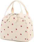 Lunch Bag for Women Men Cute Corduroy Lunch Tote Bags Reusable Insulated Lunch B