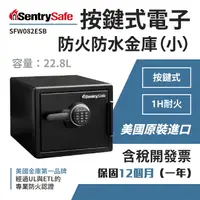 在飛比找樂天市場購物網優惠-美國SentrySafe 按鍵式電子防火防水金庫(小) SF