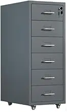 Filing Cabinet Office File Cabinet Thickened Cold Rolled Steel Drawer Cabinet Large Capacity Storage Cabinet Multifunctional Data Organizing Cabinet with Locks Storage Cabinet(Gray)