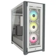 Corsair iCUE 5000X RGB Tempered Glass Mid Tower Case White