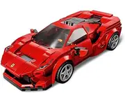 LEGO Speed Champions 76895 Ferrari F8 Tributo Toy Cars for Kids, Building Kit Featuring Minifigure