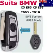 Complete Remote Key Fob To Suit BMW EWS X3 E83 X5 E53 2003 - 2010 315MHz ID44