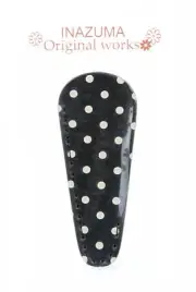Small Polka Dot Embroidery Scissors Sheath Black