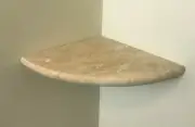 Premium 1st Quality Travertine Natural Stone Shower Corner Shelf Caddy