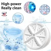 Travel Mini Portable Washing Machine Ultrasonic Turbine USB Laundry Washer USA