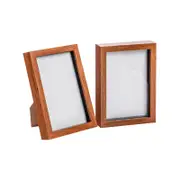 Nicola Spring Acrylic 3D Box Photo Frames - 6" x 8" - Pack of 2