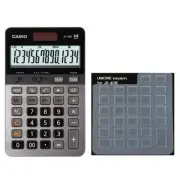 Casio Calculator JS-40B + Calculator Keyskin Set, JS-40B Black