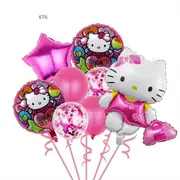 8PC Hello Kitty Foil Balloon Set Birthday Party Supplies Decoration