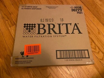 Brand New Brita UltraMax 18 Cup Water Dispenser and Filter, Gray -36233