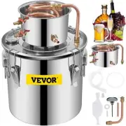 VEVOR Moonshine Still 5 Gal 21L Stainless Steel Water Alcohol Distiller Coppe...