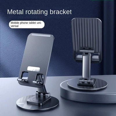Foldable Phone Stand For Desk - Height Adjustable Cell Phone Holder Portable Cel