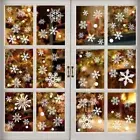 4 pieces PVC Wall Sticker White Snowflake Glass Sticker Party Decor