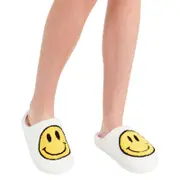 Smiley Face Comfort Indoor Outdoor Cozy Trendy Slip-On Slipper