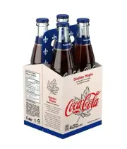 4 Bottles of Coca-Cola Coke Quebec Maple Flavored Soft Drink 355ml Each