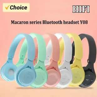 Stereo Y08 Headset 5.0 Bluetooth Headset Folding Wireless Sp