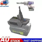 Adapter for Ryobi 40V Lithium-Ion Battery to For Dyson V7+V8 Battery SV10 SV11