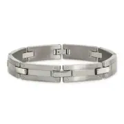 Titanium Brushed and Polished Bracelet 8.5"