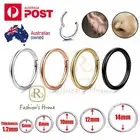 Hinged Segment Hoop Ring Sleeper Septum Clicker Ear Nose 316L Body Piercing 1PC