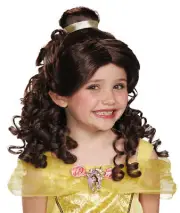 GIRLS DISNEY BEAUTY & THE BEAST BELLE WIG COSTUME ACCESSORY DG17806
