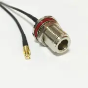 N female bulkhead to MCX male RF Jumper pigtail cable RG174 adapter 20CM 8" NEW