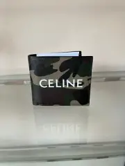 Celine , Bi Fold Wallet With Coin in Khaki / Camo , BNIB OS