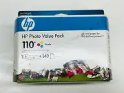 EXPIRED HP Photo Value Pack 100 Tri-Color Ink Cartridge Pack, NEW. Sealed. OEM