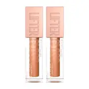 Maybelline New York Lifter Plumping Hydrating Lip Gloss - 019 Gold 5.4ml x2