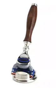 Men Shaving Razor Wood Handle 5 Edge Fusion Cartridge Razor & Stand Holiday Gift
