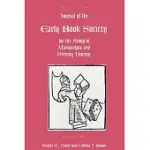 JOURNAL OF THE EARLY BOOK SOCIETY