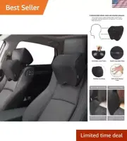 2 Pack Memory Foam Car Neck Pillow for Ultimate Comfort & Support While Driving