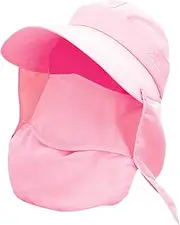 ["Abbraccia"] Women Sun Hat Sun Protection Cap Detachable Flap Finshing Hat for Travel Construction Site Camping Gardening Multipurpose