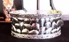 EffY Sterling Silver & 18 kt Gold Hammered Cuff Bracelet NWT $1300.+