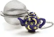 Stainless Steel 2-Inch Mesh Tea Infuser Ball with Teapot Weight, One Size Silver