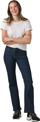 NEW prAna WOMEN'S JADA JEAN INDIGO SZ 10 INSEAM 36