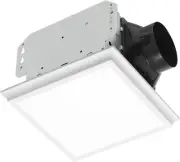 Homewerks 7141-80-G4 Bathroom Fan Integrated LED Light Ceiling Mount Exhaust Ven