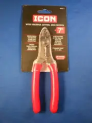 New ICON 7" Wire Stripper Cutter & Crimper Pliers PWCC-7 70592 Egghead